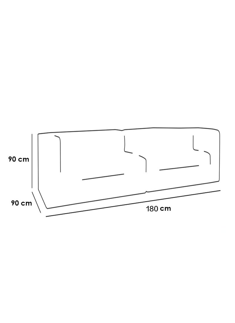 Modern American sofa with comfortable foam and a high-softness drawer. The sofa can seat 2 people.
