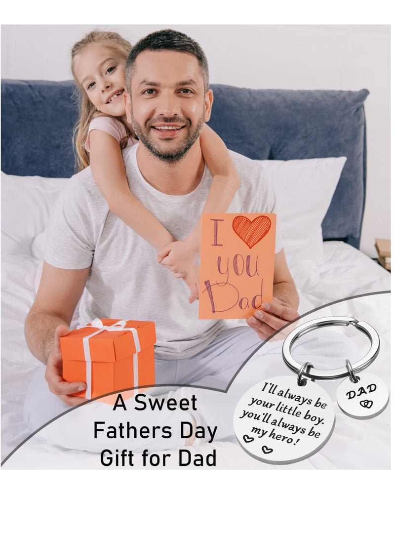SYOSI Gifts for Dad Keychain Fathers Day Keychain from Daughter Birthday Gifts for Dad from Daughter - Image 4