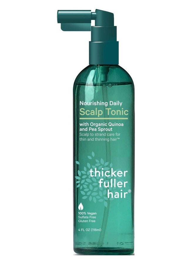 Thicker Fuller Hair Scalp Tonic Daily Nourishing 4 Ounce (2 Pack) 