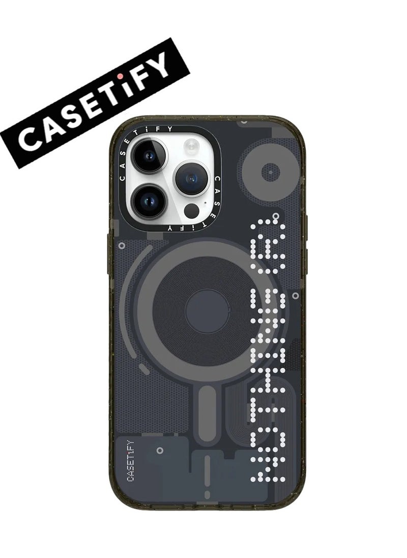 Casetify - Apple iPhone 15 Pro Case,Co-Branding with Nothing  Magnetic Adsorption Phone Case - Black - Image 1