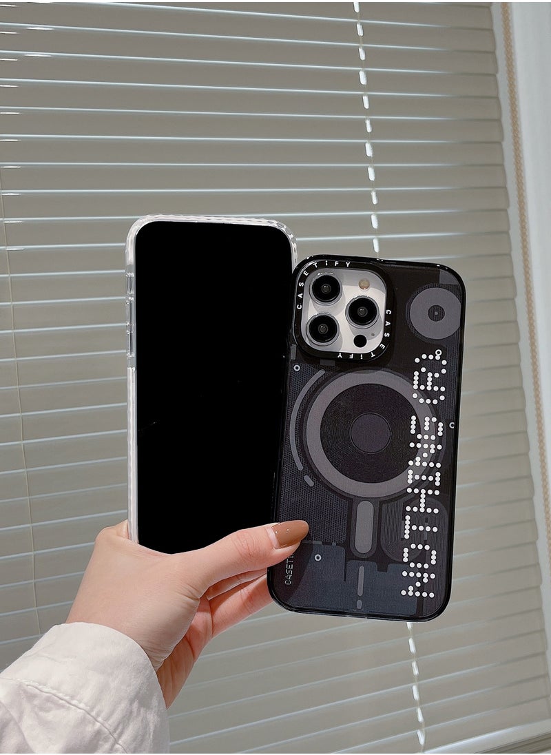Casetify - Apple iPhone 15 Pro Case,Co-Branding with Nothing  Magnetic Adsorption Phone Case - Black - Image 1