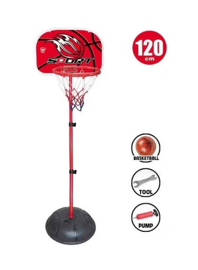 Mini Basketball Hoop Set, 50-120cm Kids Basketball Hoop and Stand Adjustable Children Basketball Hoop with Basketball for Outdoors Indoors - Image 2