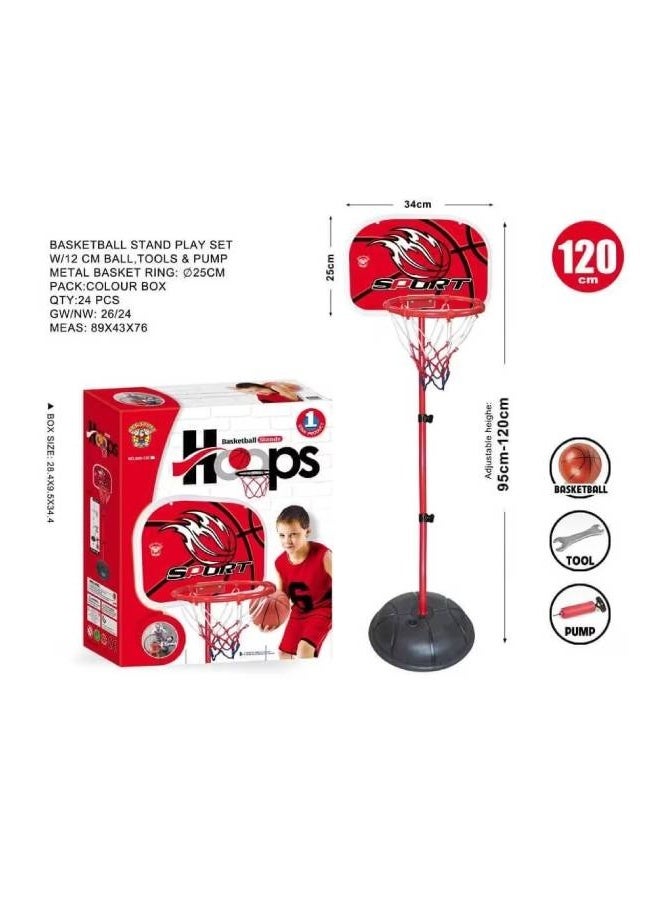 Mini Basketball Hoop Set, 50-120cm Kids Basketball Hoop and Stand Adjustable Children Basketball Hoop with Basketball for Outdoors Indoors - Image 3