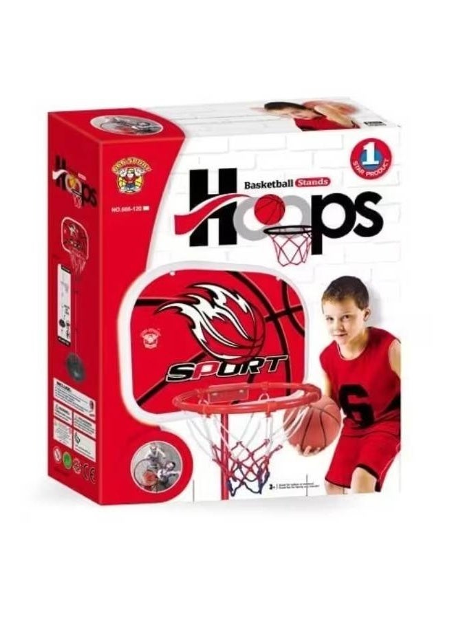 Mini Basketball Hoop Set, 50-120cm Kids Basketball Hoop and Stand Adjustable Children Basketball Hoop with Basketball for Outdoors Indoors - Image 1