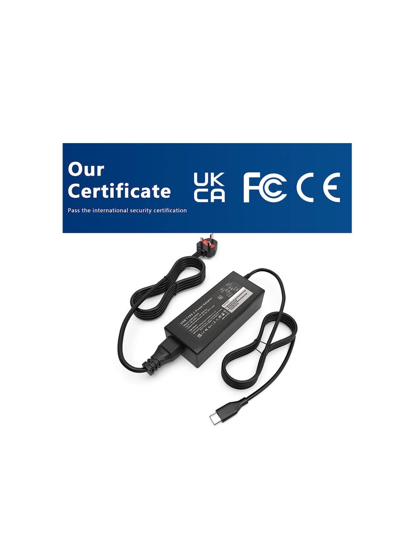 Ntech - NTECH Replacement For Dell Latitude 5430 Charger 65W USB-C Laptop Charger For Dell Latitude 5420/7430/5520/5530 5410/5330/5320/7420 Dell XPS 9250/9350/9365/9370 AC Adapter Cord - Image 1