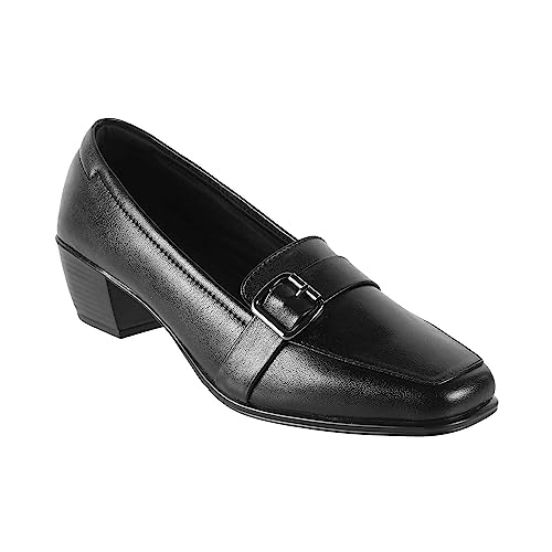 Mochi Women Black Synthetic Leather Formal/Pump Shoes UK/3 EU/36 (31-254) - Image 2