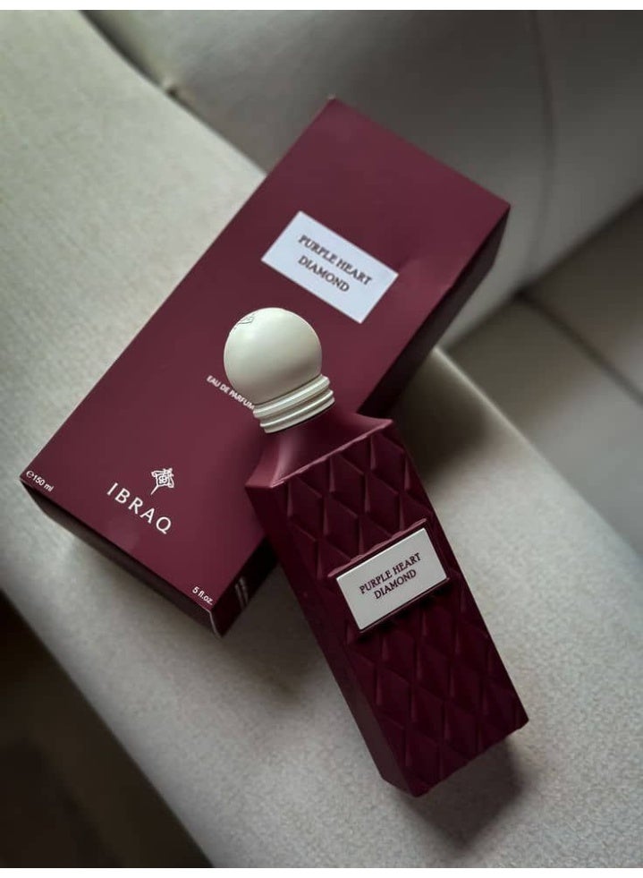 IBRAQ Purple Heart Diamond Eau de Perfume 150ml - Image 5
