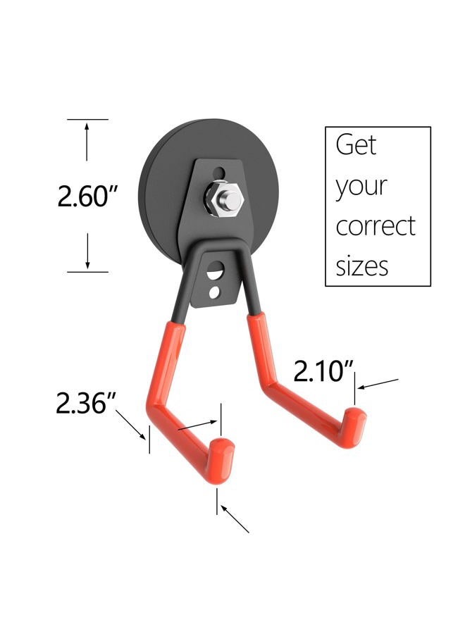 AplysiaTech Garage Hooks, Heavy Duty Garage Storage Hooks Steel Tool Hangers for Garage Wall Mount Utility Hooks and Hangers with Anti-Slip Coating for Ladders, Garden Tools, Bulky Items (14 Pack) - Image 2