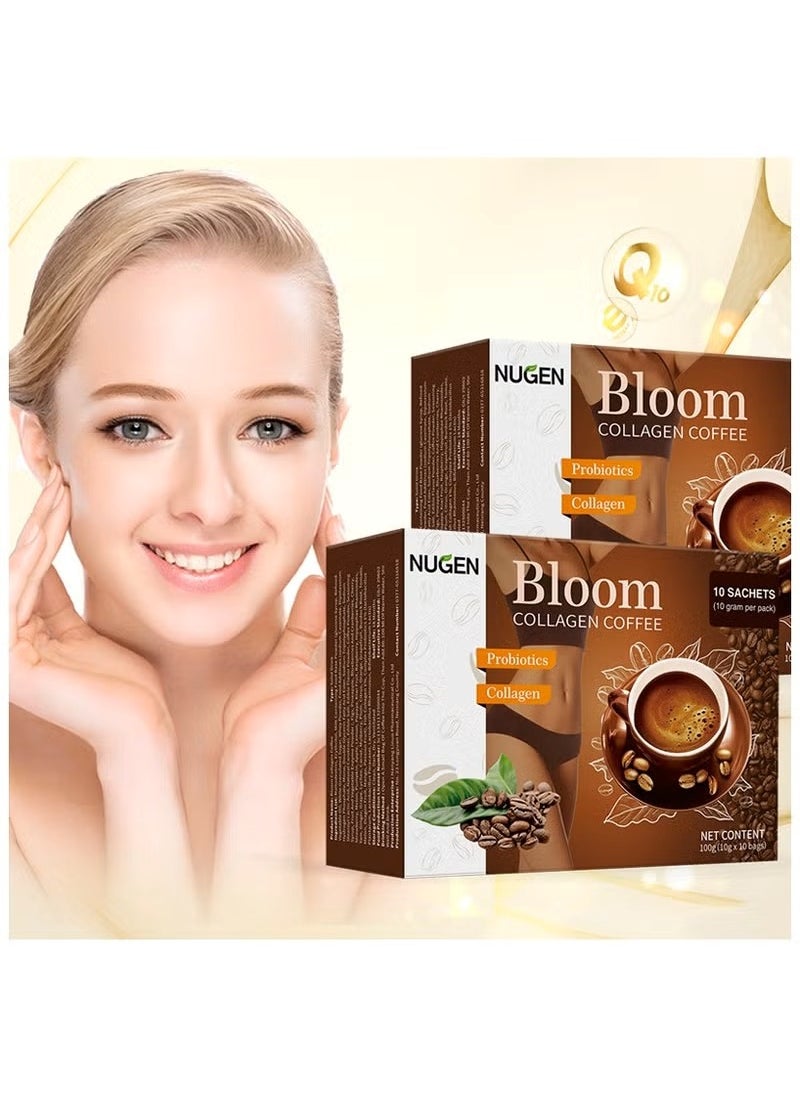 NUGEN - "Bloom Collagen Coffee｜Glutathione Detox & Fat-Burning collagen｜Smart Slimming Solution with 3 Global Certifications" - Image 1