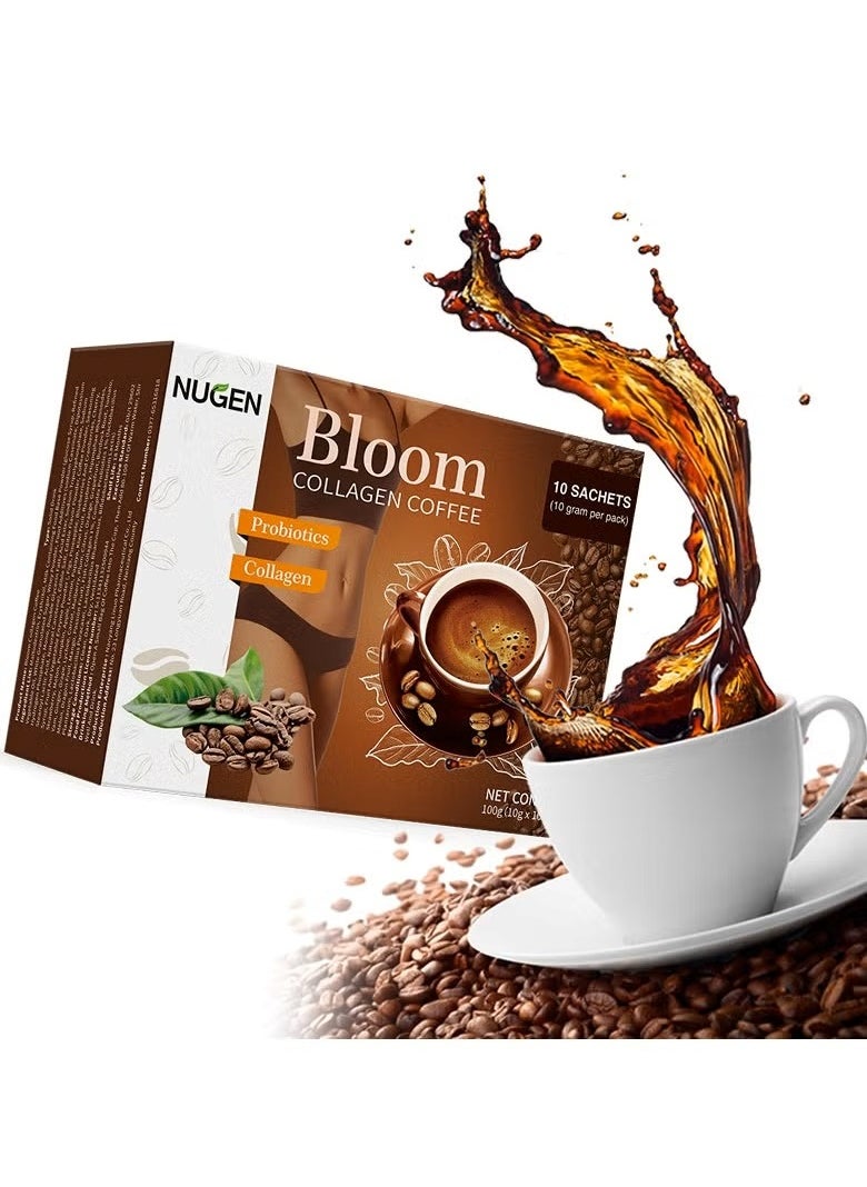 NUGEN - "Bloom Collagen Coffee｜Glutathione Detox & Fat-Burning collagen｜Smart Slimming Solution with 3 Global Certifications" - Image 1
