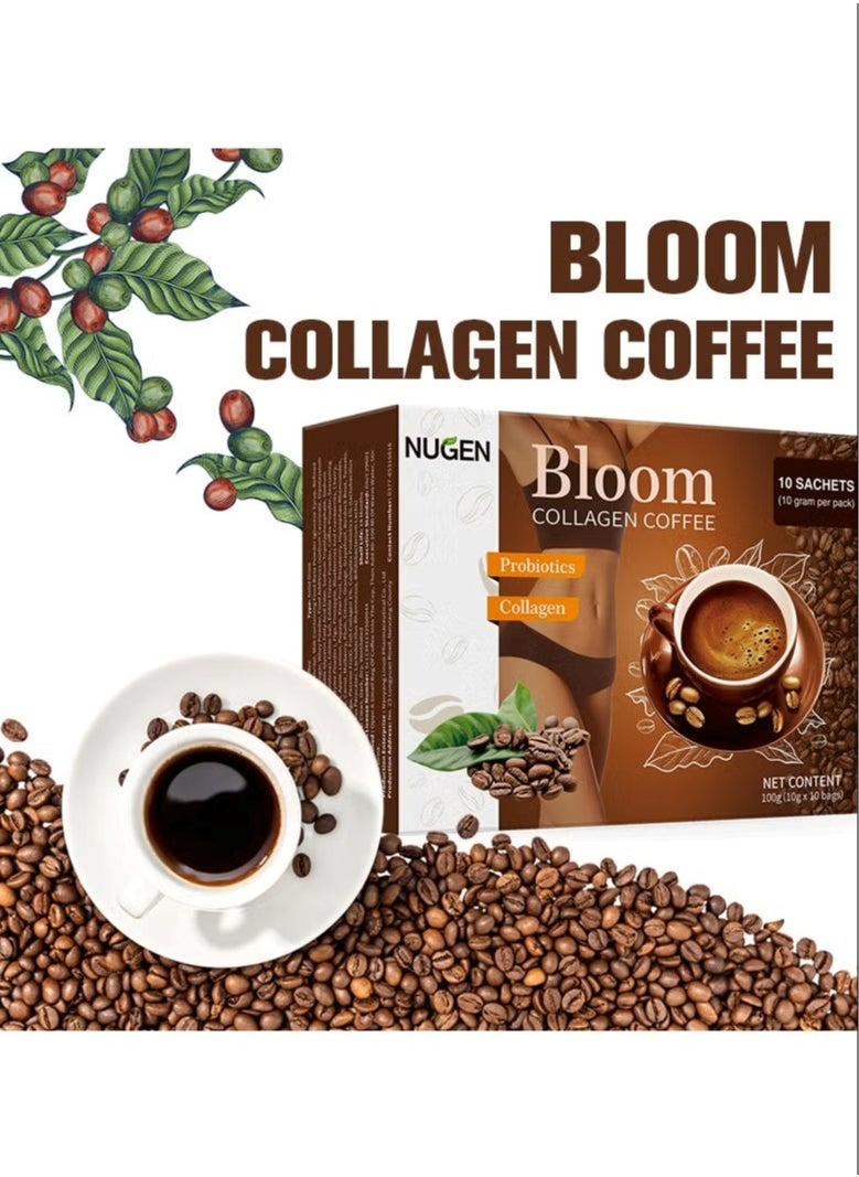 NUGEN - "Bloom Collagen Coffee｜Glutathione Detox & Fat-Burning collagen｜Smart Slimming Solution with 3 Global Certifications" - Image 1