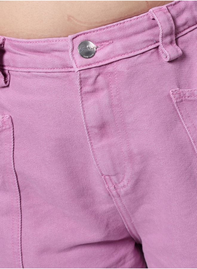 Freehand Women Loose Fit Solid High-Rise Overdyed Denim  - Image 5