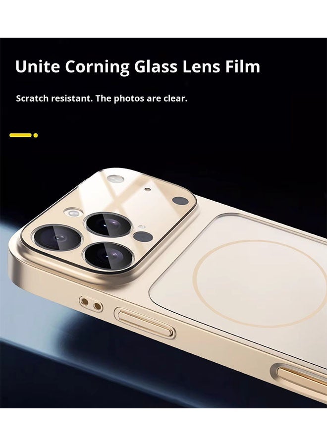 LEDIN Luxury Magnetic Glass Case for iPhone 17 Pro Max –Wireless Compatible, Anti-Fingerprint, Shockproof & Oil-Resistant Frosted Back Cover - Image 4