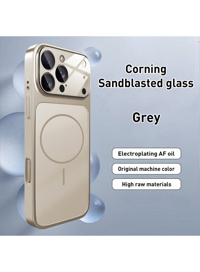 LEDIN Luxury Magnetic Glass Case for iPhone 17 Pro Max –Wireless Compatible, Anti-Fingerprint, Shockproof & Oil-Resistant Frosted Back Cover - Image 5