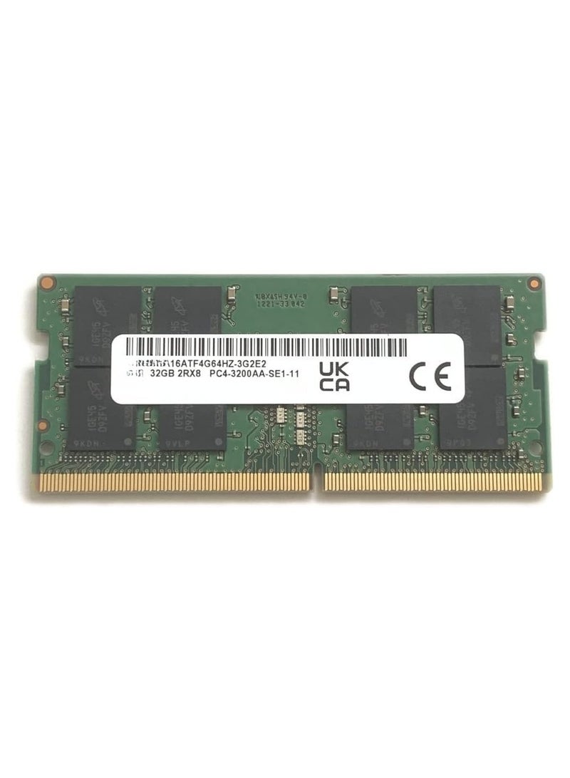 32GB DDR4 3200MHz Laptop RAM – PC4-25600, 2Rx8, SODIMM, 260-Pin, CL22 – Compatible with Dell, HP, Lenovo & More - Image 1