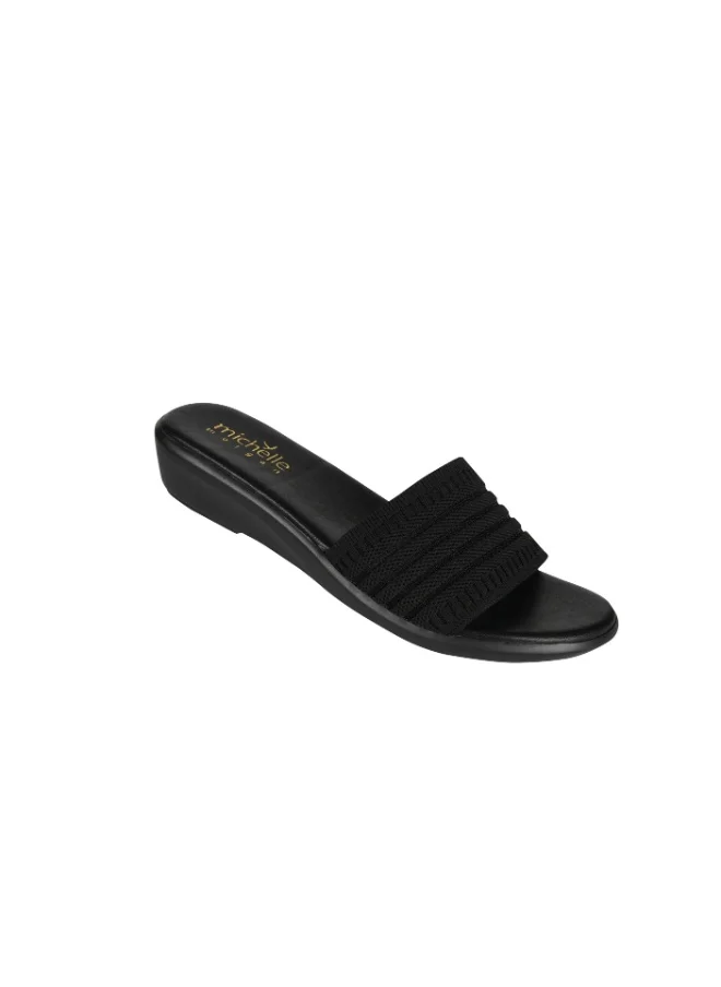 ميشيل مورجان 092-2573 Michelle Morgan Ladies Casual Sliders 214RJ053 Black