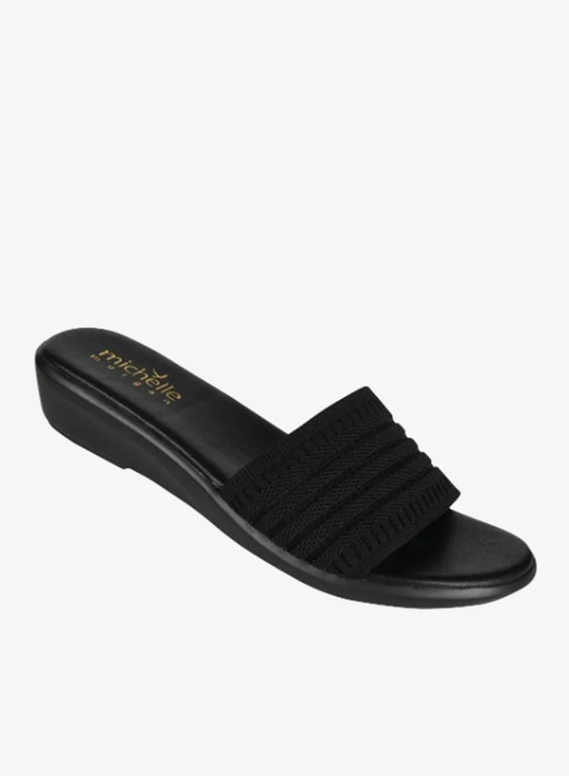 092-2573 Michelle Morgan Ladies Casual Sliders 214RJ053 Black
