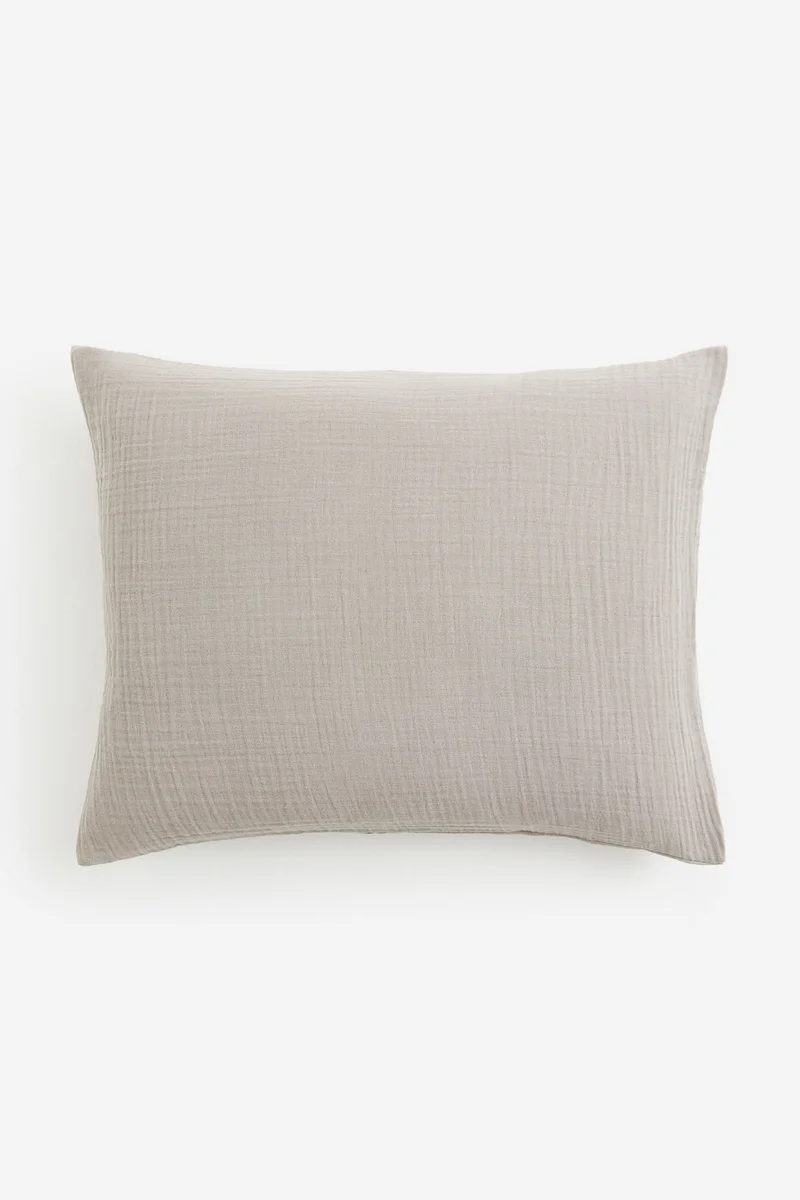 H&M Cotton Muslin Pillowcase