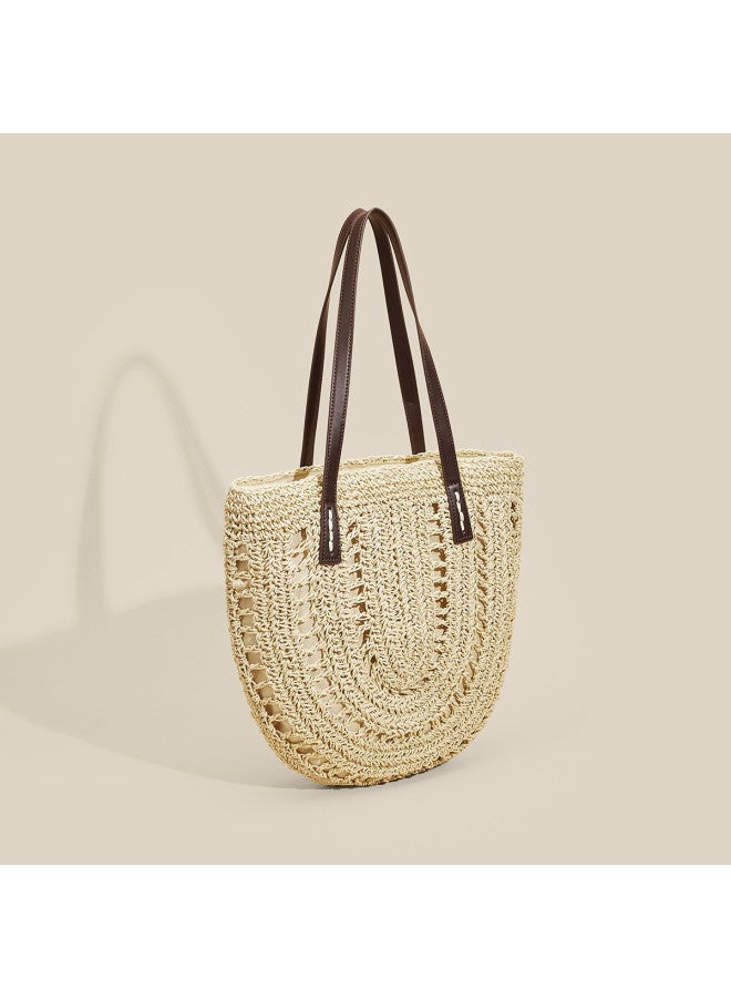 Josiny Women's Knitted Tote Bag, Large Capacity Handbag, Shoulder Bag, Underarm Bag, Commuter Tote, Women's Purse - Image 3