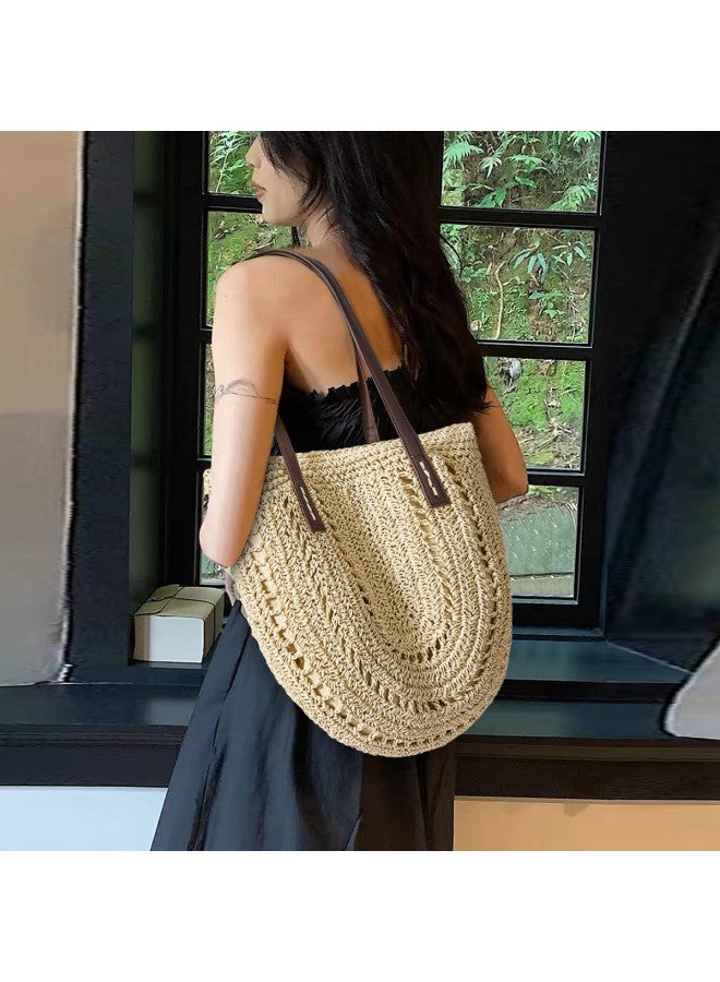 Josiny Women's Knitted Tote Bag, Large Capacity Handbag, Shoulder Bag, Underarm Bag, Commuter Tote, Women's Purse - Image 2