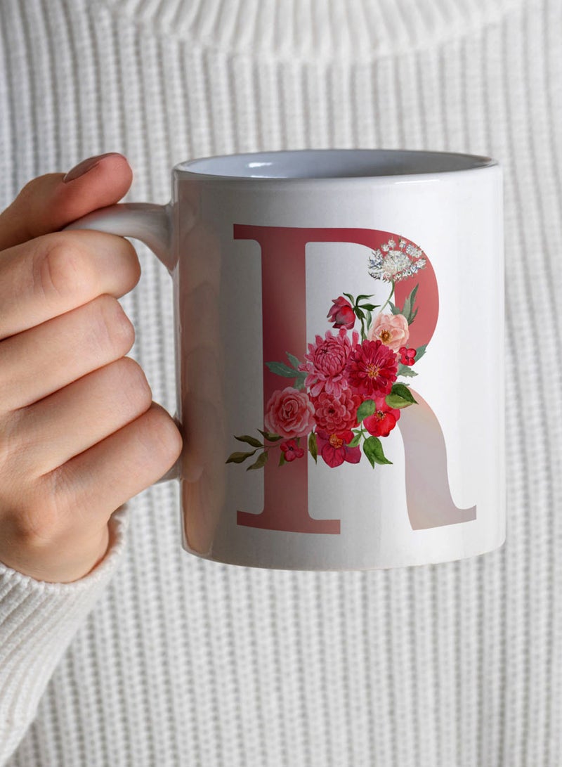 لوحة كوب سيراميك  أونصة بتصميم حرف  على الجانبين - Image 4