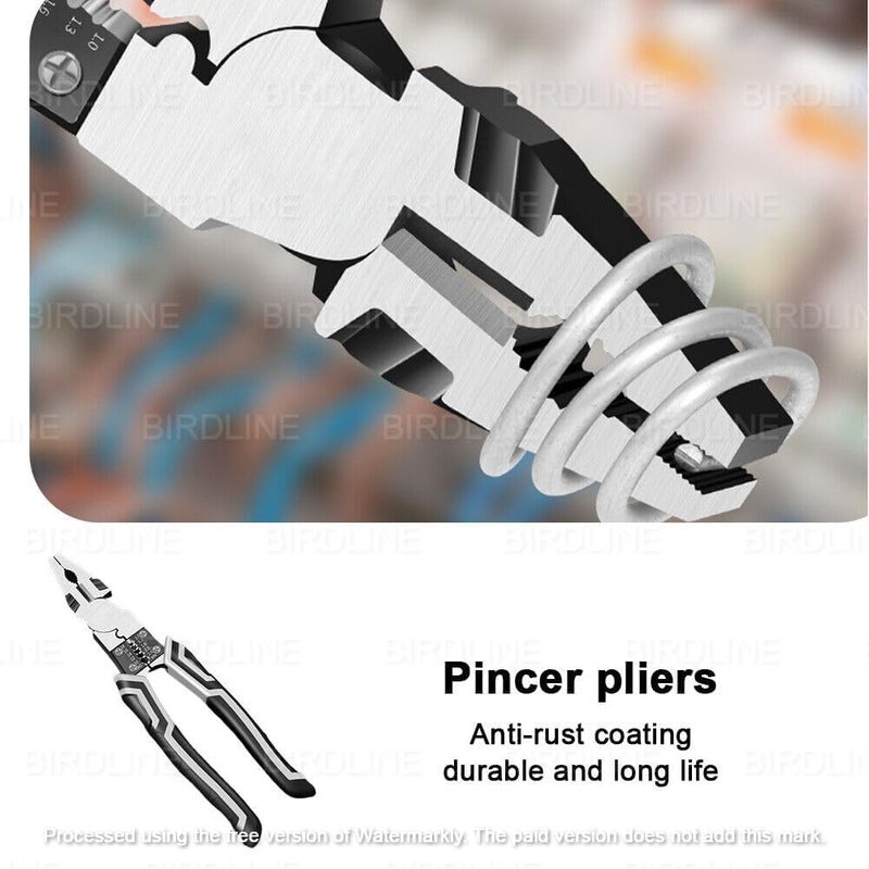 VATTU 7 in 1 Wire Stripping Tool Wire Cutter With Gripping Wrench Crimping Wire Precision Hand Tool Cable Stripping Cutting Multifunction Terminal Crimping Wire Piler And Stripper - Image 5