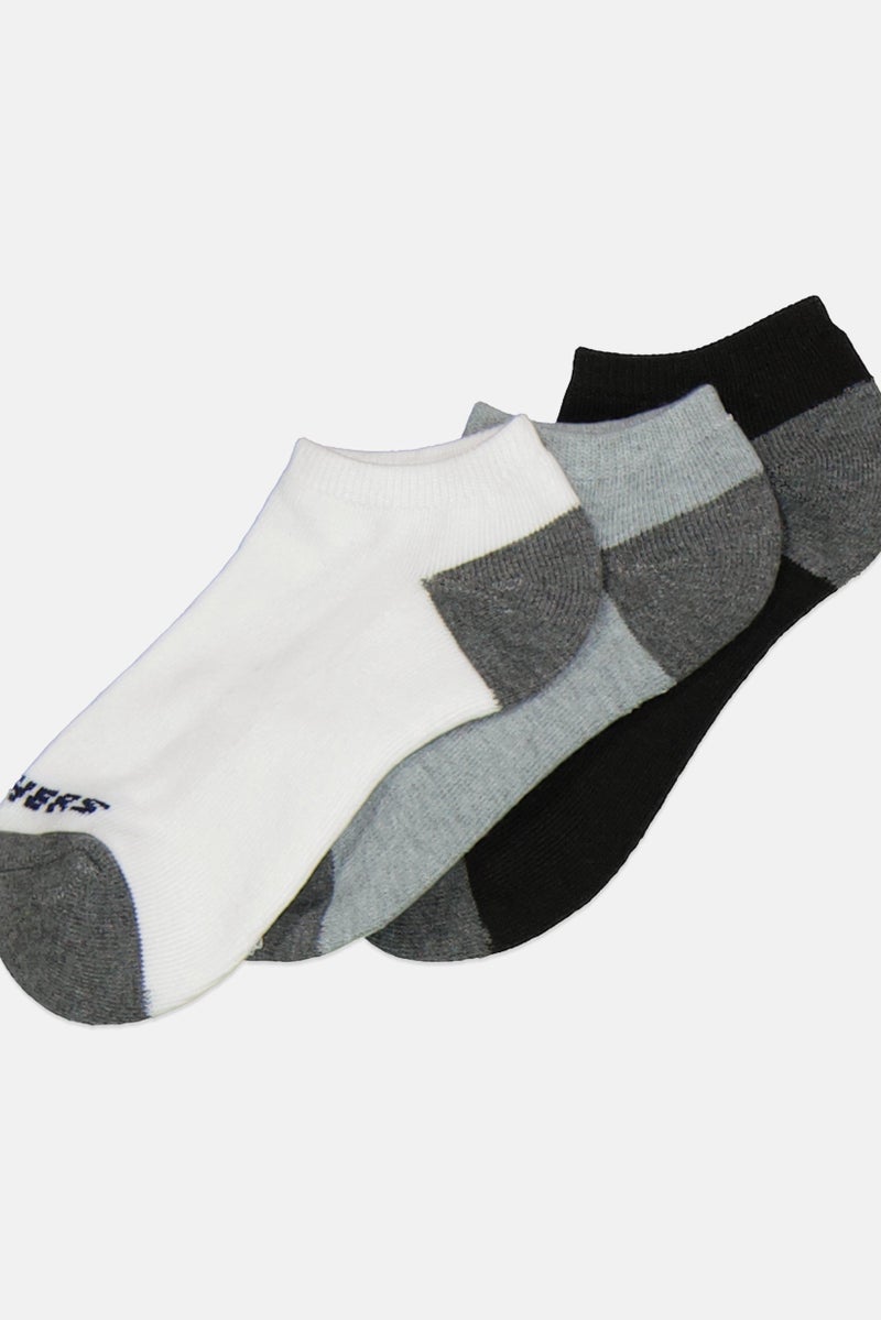SKECHERS Kids Girl 10 Pairs Brand Logo No Show Socks, Multicolor  - Image 2