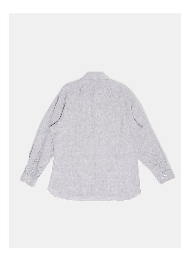 Olymp Collared Neck Long Sleeve Plain/Basic Shirt  - Image 2