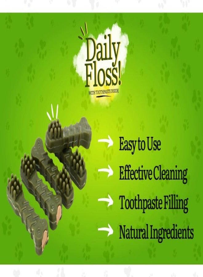 Basil Daily Floss Pets Treats and Chews with Toothpaste Inside for Cleaner Dogs, Puppy Teeth (180gms in a Packet) - Pack of 1 - Image 5