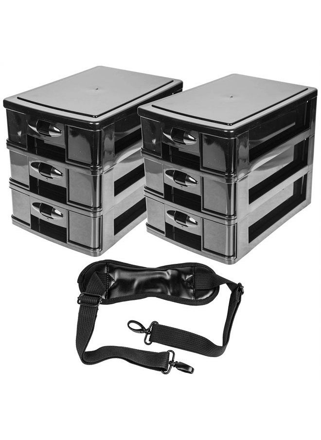 Shany Makeup Artist Soft Rolling Trolley Cosmetic Case with Free Set of Mesh Bags - Head Turner  - Image 5