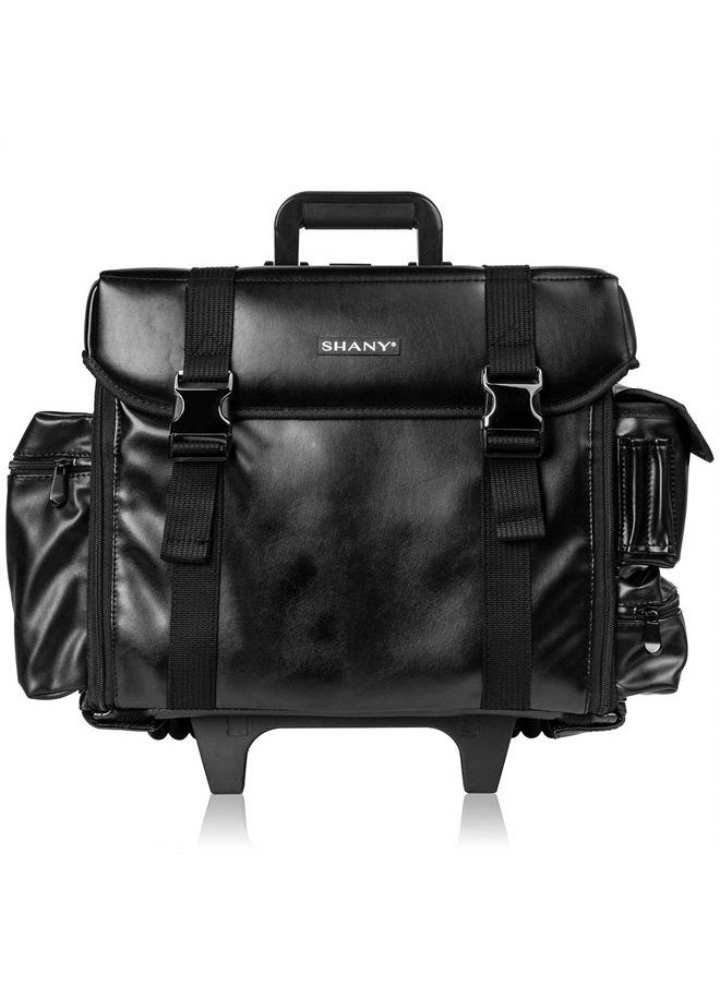 Shany Makeup Artist Soft Rolling Trolley Cosmetic Case with Free Set of Mesh Bags - Head Turner  - Image 2