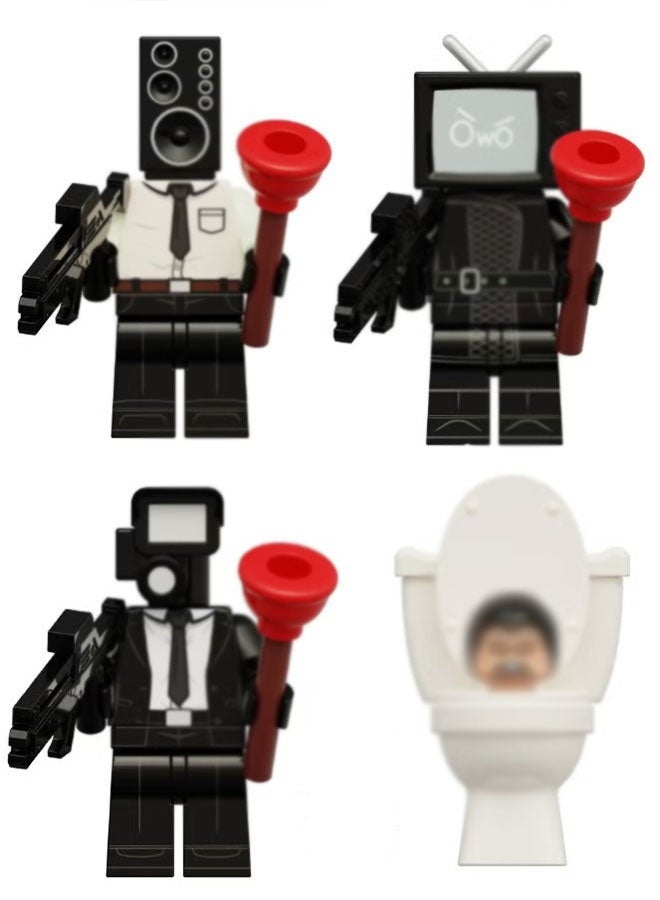 Ailily 4PCS Characters Mini Action Figures Set,  Figures Series Stitching Toys Playsets for Desktop Decorations/Collectibles, Gifts for Fans - Image 1