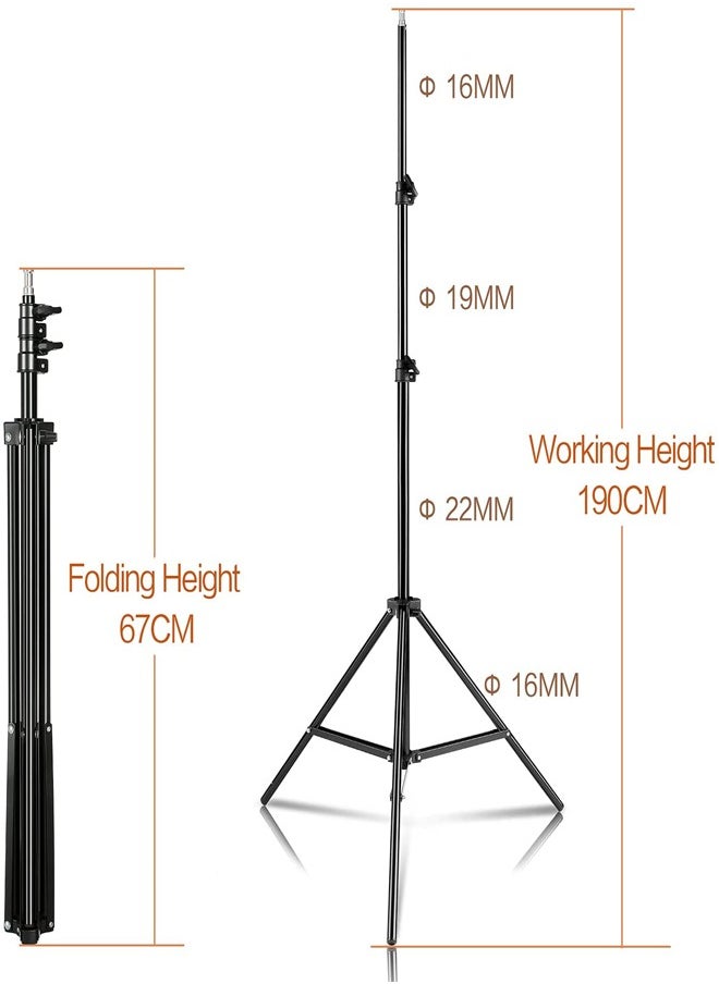 PADOM - Padom Softbox Photography Lighting Kit Studio Equipment, 2800-5700K 150W Bi-color Temperature Bulb with Remote, Light Stand, Boom Arm softbox for Portrait Product Shooting (Boom arm) - Image 1