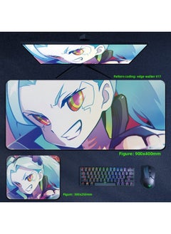 Cyberpunk Edge Walker Mouse Pad Computer Desktop Pad Lucy Edge Runner Cyberpunk 2077 Surrounding-Color:700x300x4mm-Pattern:Edge Walker 017