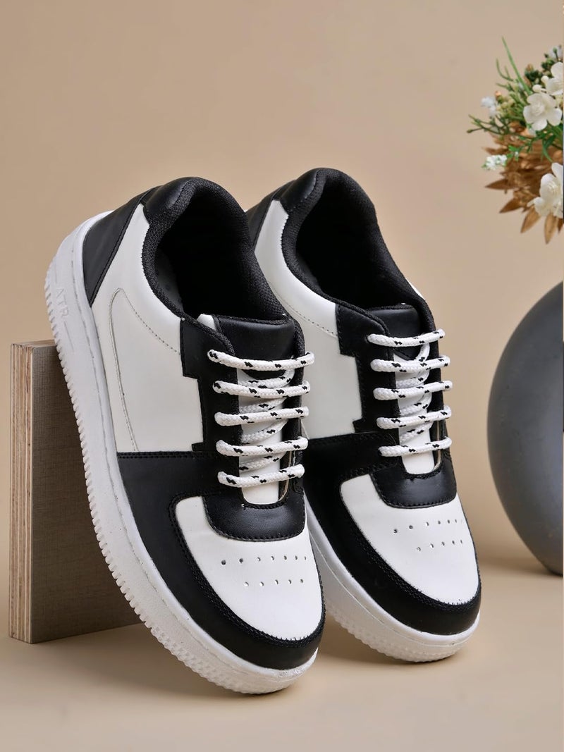 Shoetopia Sneakers, Casual Shoes, Comfortable, Walking, Running Shoes for Women & Girls Black-EU38 - Image 5