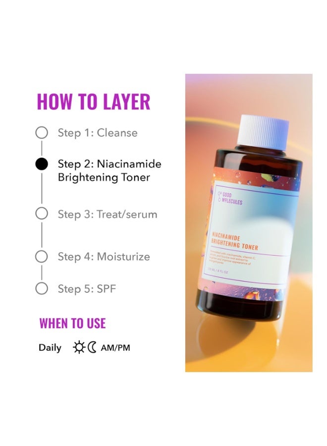 Good Molecules Niacinamide Brightening Toner - Toner for Face with Niacinamide and Arbutin for Skin Tone Balancing- Pore Minimizer, Facial Skin Care - Image 5