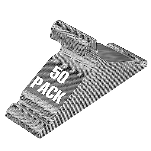 SPECILITE Wire Hangers 50 Pack, Metal Wire Clothes Hanger Bulk for Coats, Space Saving Metal Hangers Non Slip 16.7 Inch Ultra Thin, for Standard Size Suits, Shirts, Pants, Skirts - Image 1