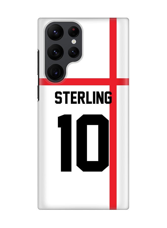 Stylizedd Slim Cover for Samsung Galaxy S22 Ultra 5G Case Snap Classic Series Mobile Cover Hard PC Shield Matte Finish Print -England-Player-Sterling - Image 1