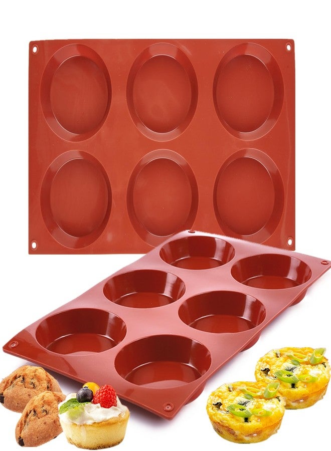 JOERSH 2-PK Silicone Egg Mold for Breakfast Sandwiches 3 Inch Round Muffin Top/Egg Pan, Oven Baking Silicone Molds for English Muffins, Whoopie Pies, Egg Patty Bites - Image 1