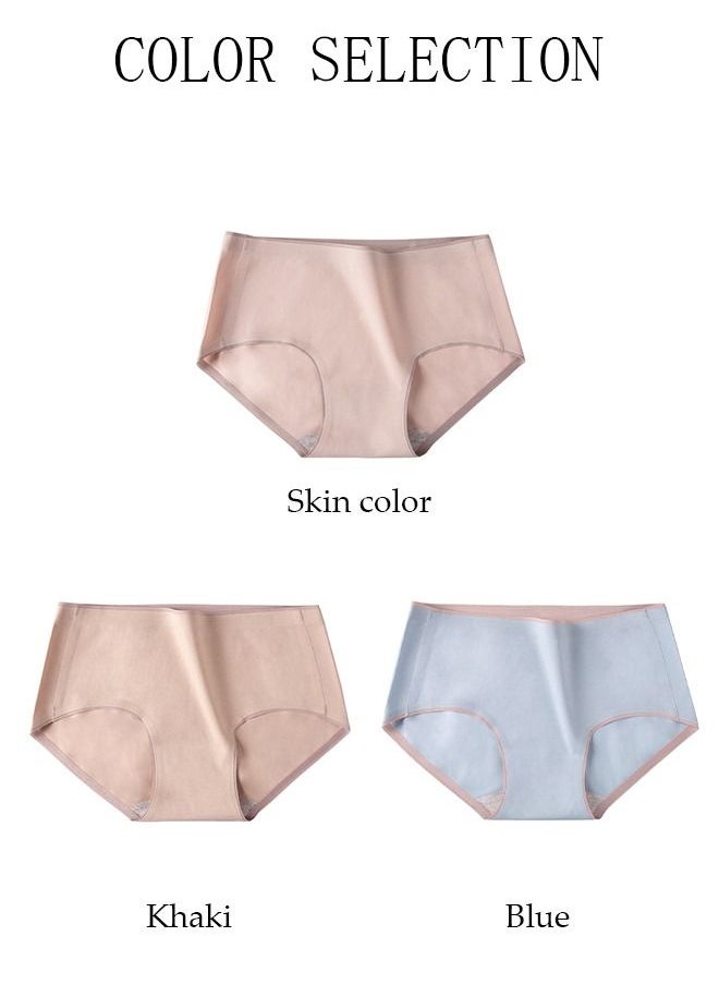 DUNISO 3PC Women's Briefs Ladies Girl's Mid-waist Cotton Underwear High Stretch Panties Soft Underpants Underwear Full Coverage Panties Multicolor  - Image 2