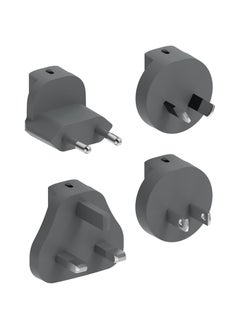 Unisynk UNISYNK 2-Port Global Multi-Charger Kit 2C 35W, Dual USB-C Fast Charging, Compact & Portable - Grey  - Image 3