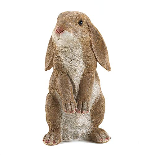 Accent Plus Curious Rabbit Garden Statue 4.75x5x9.25 - Image 3