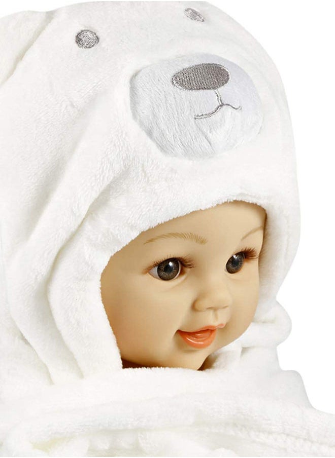 Y&D 3D Polar Bear Soft Baby Comfortable Hooded Blanket, Lightweight, and Foldable  - Image 5