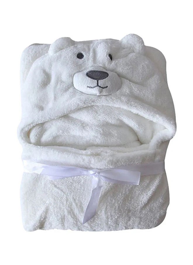 Y&D 3D Polar Bear Soft Baby Comfortable Hooded Blanket, Lightweight, and Foldable  - Image 1