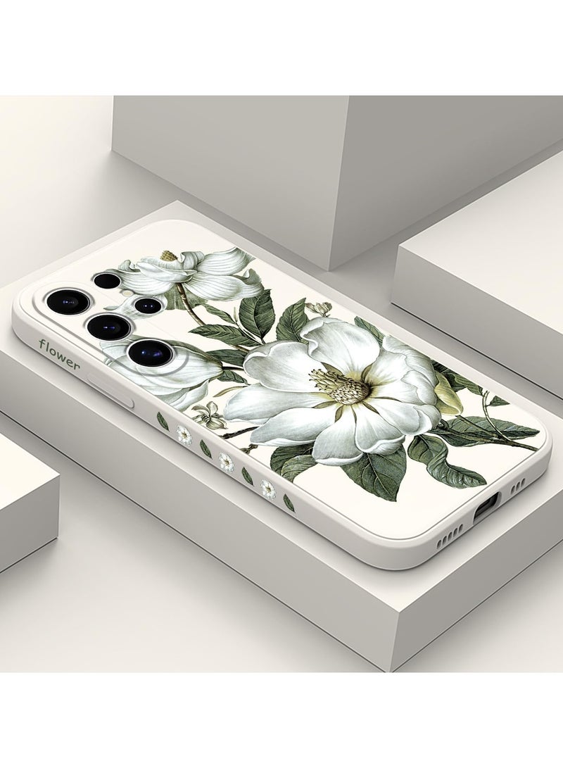 for Samsung Galaxy S25 Ultra Case, Creative Patterns Slim Non Slip Lightweight Phone Cover for Galaxy S25 Ultra 6.9 inch, Cotton White - Image 2