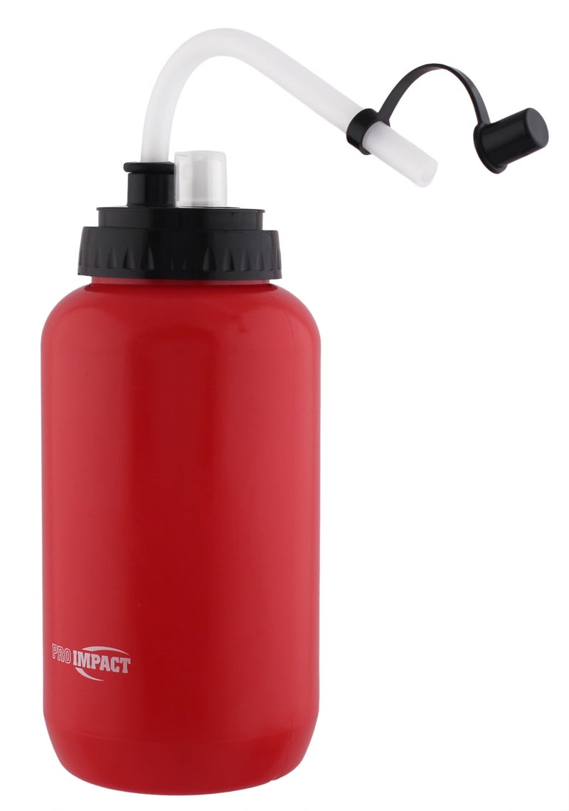 Pro Impact Squeezable Water Bottle with Bendable Long Straw and Spray cap - LDPE BPA Free Plastic - Hydration for Baseball Hockey Gym MMA Yoga Boxing Cycling Softball Football Lacrosse (35.5 Oz.) - Image 1