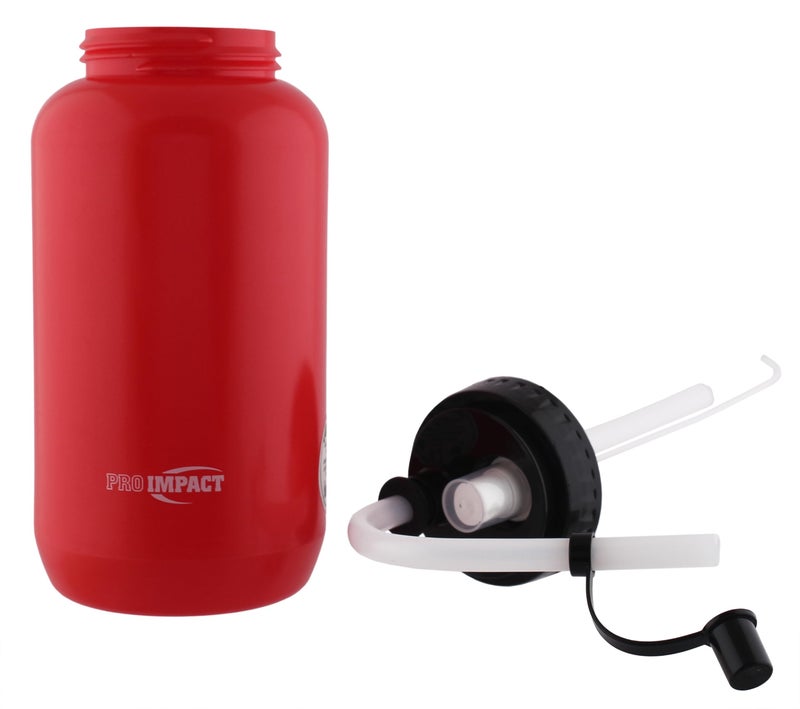 Pro Impact Squeezable Water Bottle with Bendable Long Straw and Spray cap - LDPE BPA Free Plastic - Hydration for Baseball Hockey Gym MMA Yoga Boxing Cycling Softball Football Lacrosse (35.5 Oz.) - Image 2