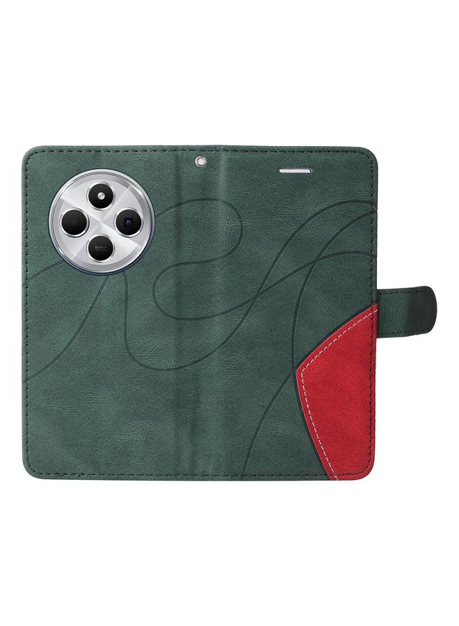 إيروريكس جراب هاتف Redmi 14C 4G Global ثنائي اللون من الجلد القابل للطي - Image 4