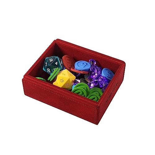 Gamegenic Token Keep - Premium Token Box for Safe Storage, Fits Dungeon 1100+ and Dungeon S 550+, Holds Tokens, Dice, and Cards, Fully Usable During Gameplay, Red Color, Made - Image 4
