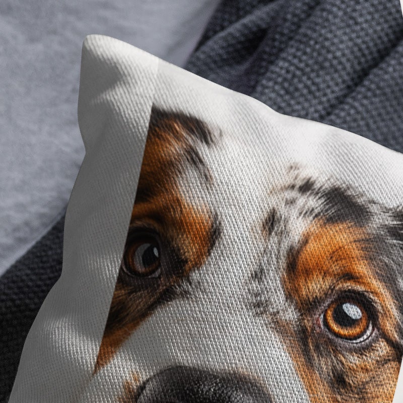 Cute Dog Print Decorative Throw Pillow Cover Soft Square Cushion Cover for Sofa Bed Living Room - Image 3